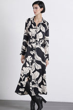 Cargar imagen en el visor de la galería, Vestido midi amadoira negro
