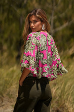 Cargar imagen en el visor de la galería, Blusa coimbra fucsia
