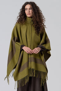 Poncho poli verde