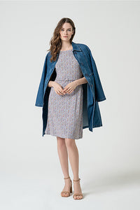 Vestido kaal azul