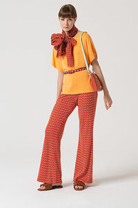 Camiseta elastica lica mandarina