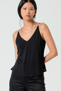 Top tirantes lica negro
