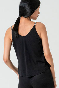 Top tirantes lica negro