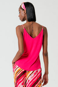 Top tirantes lica fucsia