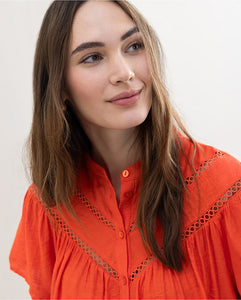 Blusa bordados limi naranja