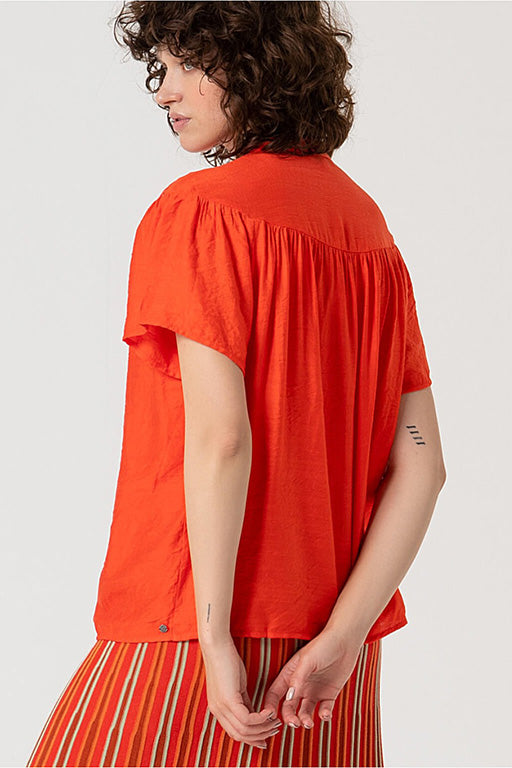 Blusa bordados limi naranja