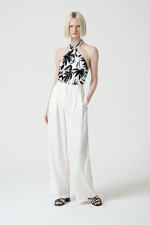 Pantalon pinzas lipa blanco