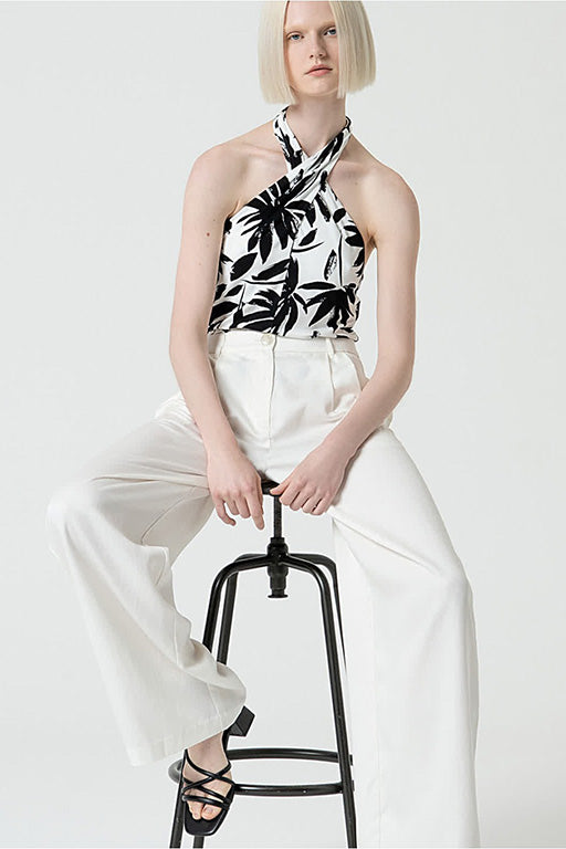 Pantalon pinzas lipa blanco