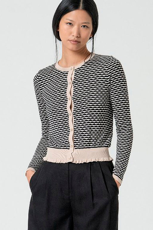 Cardigan corto odis negro