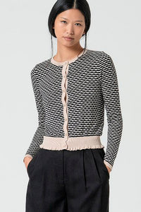 Cardigan corto odis negro