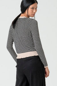 Cardigan corto odis negro
