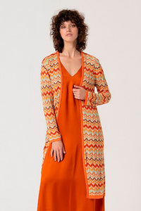Cardigan tricot taon naranja