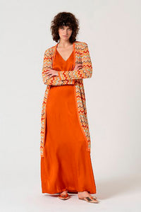 Cardigan tricot taon naranja