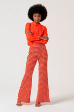 Cargar imagen en el visor de la galería, Pantalon flare taun rojo
