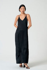 Vestido largo lite negro