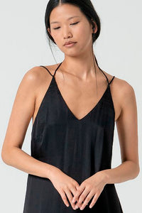 Vestido largo lite negro