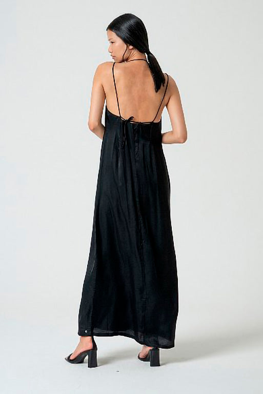 Vestido largo lite negro