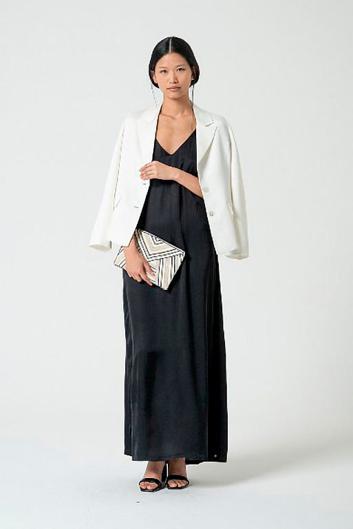 Vestido largo lite negro