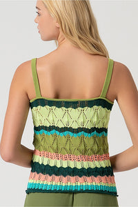 Top crochet reco verde