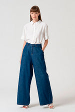 Cargar imagen en el visor de la galería, Vaquero wide leg azul
