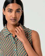 Cargar imagen en el visor de la galería, Camisa ryon turquesa
