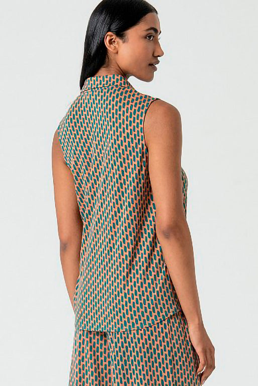 Camisa ryon turquesa