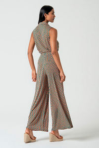 Pantalon ryon turquesa