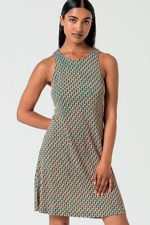 Vestido corto ryon turquesa
