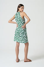 Cargar imagen en el visor de la galería, Vestido corto tifi verde
