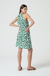 Vestido corto tifi verde