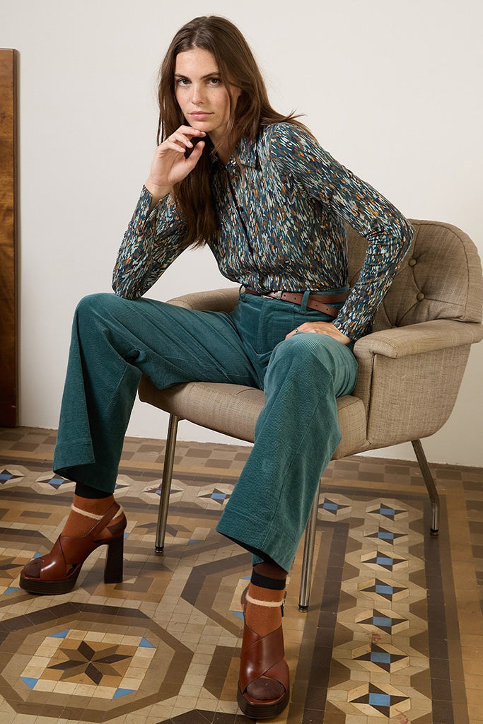 Camisa elastica alra verde