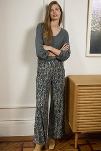 Pantalon alra azul petroleo