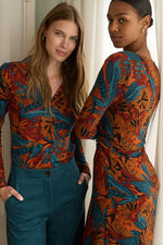 Cargar imagen en el visor de la galería, Vestido midi lavi teja
