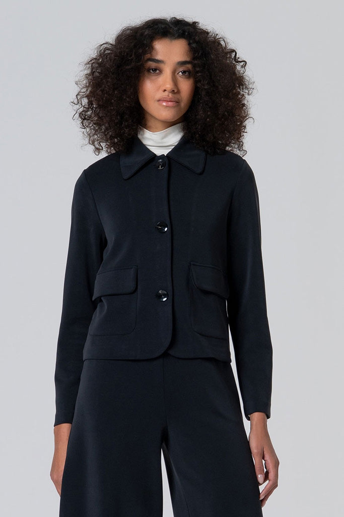 Chaqueta corta lida negro
