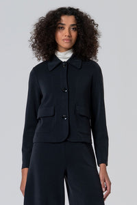 Chaqueta corta lida negro