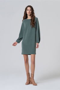 Vestido corto lida azul acero