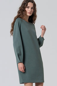 Vestido corto lida azul acero