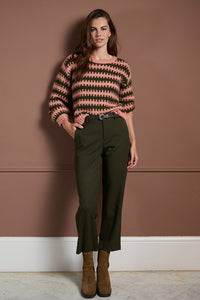 Pantalon recto lily caqui