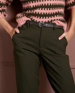 Cargar imagen en el visor de la galería, Pantalon recto lily caqui
