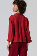 Cargar imagen en el visor de la galería, Camisa oversize livo teja
