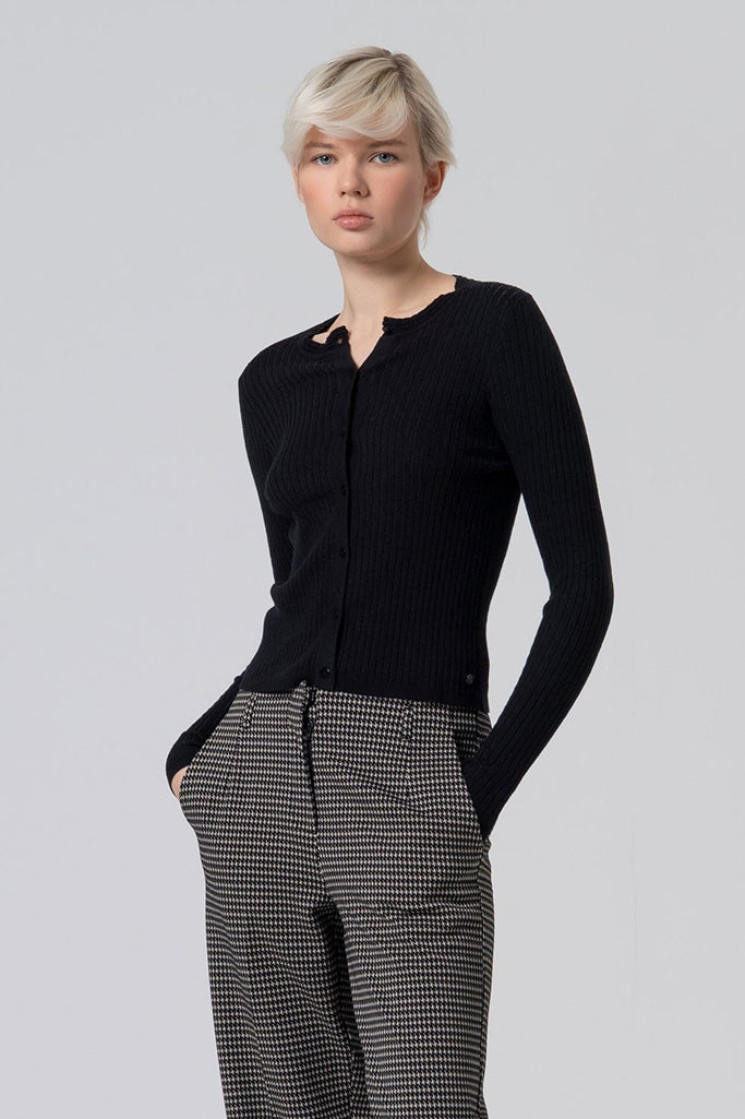 Cardigan canale liza negro