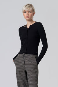 Cardigan canale liza negro