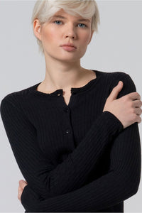 Cardigan canale liza negro