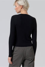 Cargar imagen en el visor de la galería, Cardigan canale liza negro
