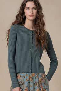 Cardigan canale liza azul acero