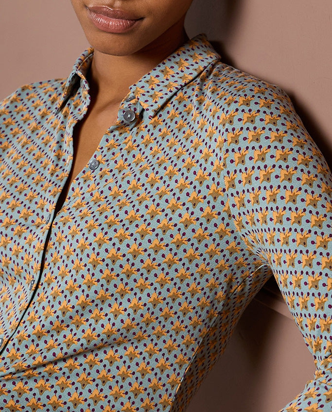 Camisa elastica omfo azul