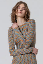 Cargar imagen en el visor de la galería, Vestido midi omfo azul
