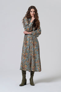 Vestido midi omsa multi