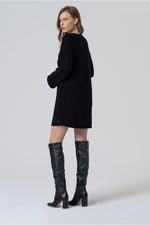 Cargar imagen en el visor de la galería, Vestido tricot liny negro
