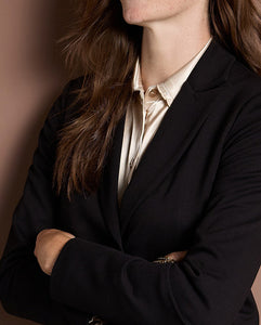 Blazer lisa negro